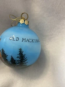 Alte Mackinac Point, MI handbemalte Ornamentkugel - Bild 1 von 6