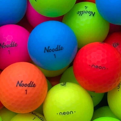 30 Noodle Neon Matt Bunt Golfbälle AAAA Lakeballs Top-Qualität - Bild 1 von 2