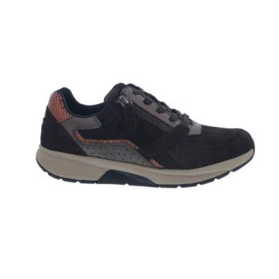 GABOR ROLLINGSOFT Rollingsoft Sneaker, Samtch./City/Snake, chocolate/rost, Schnürung und Reißver.,