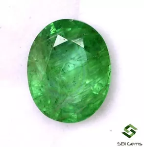9.75x8 mm Certified Natural Emerald Oval Cut 2.61 CTS Faceted Loose Gemstone - Picture 1 of 5
