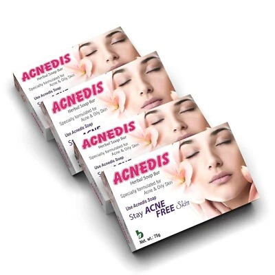 Acnedis Anti Acne Soap Helps in Acne, Pimples For Oily Skin, Acne bar, Sebum con - Image 1 of 4