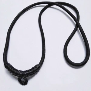 Collar Cuerda Negra 1 Gancho Buda Budista Tailandés Amuleto Hecho a Mano Colgante 26",4mm. - Imagen 1 de 11