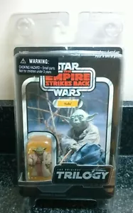 Star Wars The Original Trilogy Collection Yoda Figure Carded In Plastic Case - Picture 1 of 3