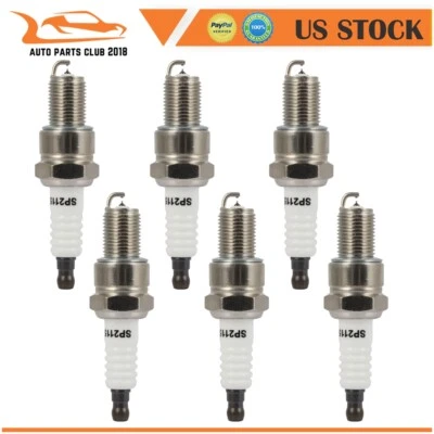 6 bujías de iridio para Chrysler Daytona Dodge Daytona 3,0 L 1990-1993 Foto 1 de 4