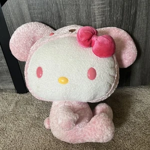 HELLO KITTY Hello Kitty Kitty-chan Bear Kigurumi Stuffed Animal 17” - Picture 1 of 7