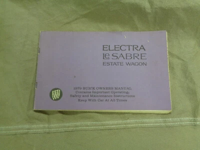 Buick Electra LeSabre Estate Wagon 1979 manual del propietario libro 79 Foto 1 de 4