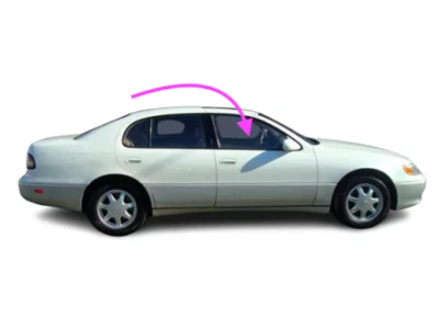 Se adapta a Lexus GS300 1993-1997 4D sedán delantero derecho pasajero puerta lateral ventana vidrio Foto 1 de 4