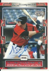 Alan Dykstra  San Diego Padres Personally Autographed Card