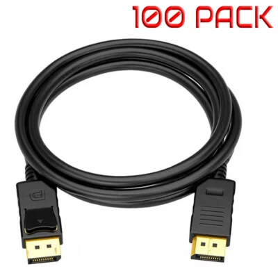DisplayPort WHOLESALE 4K HD resolution 6Ft cable DP to DP  4K HD resolution lot - Image 1 of 4