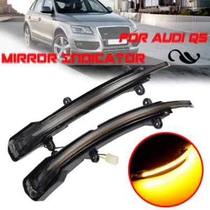 LED Dynamic Side Mirror Sequential Turn Signal Light For Audi Q5/SQ5/8R Q7/SQ7 - Picture 1 of 12