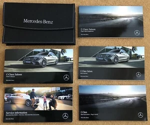 MERCEDES C CLASS SALOON OWNERS HANDBOOK MANUAL + WALLET 2018-2021 (2019) - Picture 1 of 6