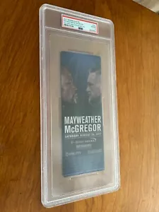 RARE 2017 FLOYD MAYWEATHER VS. CONOR MCGREGOR BOXING TICKET PSA 10 - Picture 1 of 3