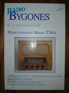 Vintage RADIO BYGONES, 1991, issue # 12 August/September Alexander Popov Marconi - Picture 1 of 2