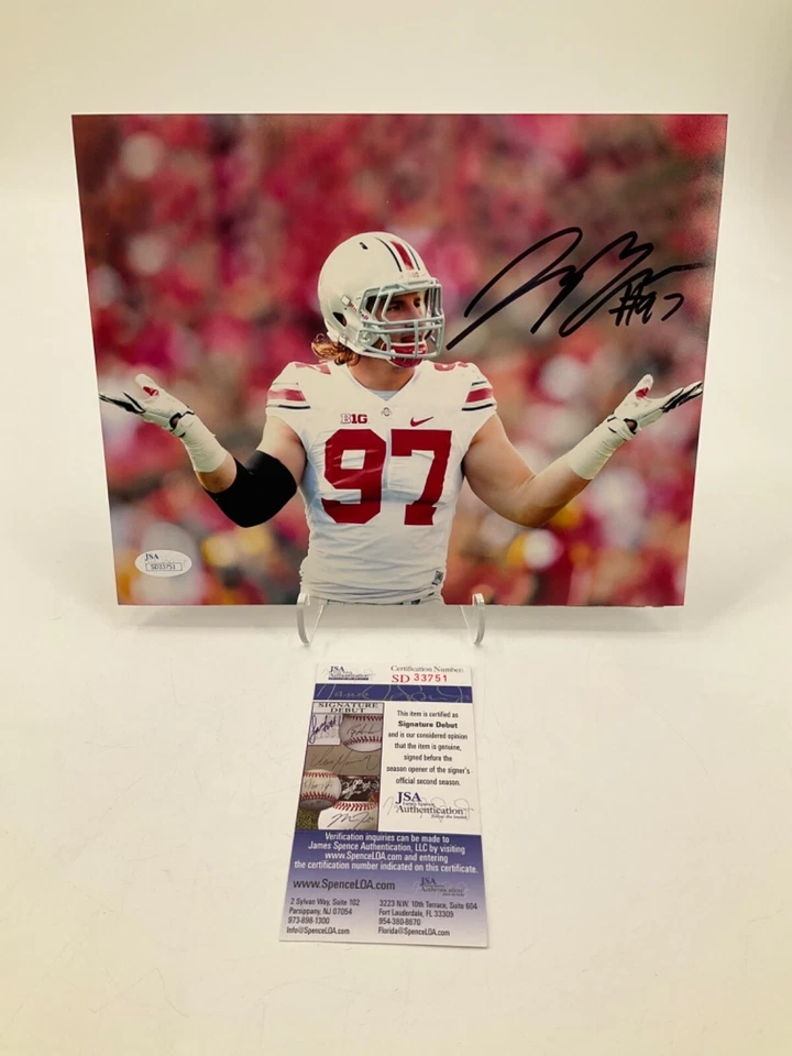 FOTO 8X10 FIRMADA POR JOEY BOSA OHIO BUCKEYES CERTIFICADO DE AUTENTICIDAD JSA Foto 1 de 1