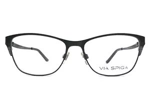 Via Spiga Eyeglasses Frames ZYLOWARE Agata 500 Black Cat Eye Full Rim 51-15-135 - Picture 1 of 12