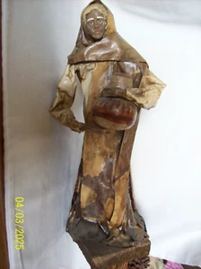 Figura de papel maché de arte popular mexicano vintage. Jarra de sostener anciano - Imagen 1 de 1