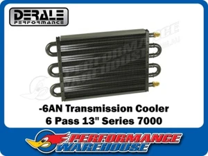 Enfriador de transmisión de cobre/aluminio Derale 6 pasos serie 13"" serie 7000, -6AN 13316 - Imagen 1 de 2