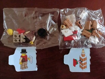Lego City 60303 Christmas Advent Calendar 2 Sealed Poly Bags Of Lego Pieces  - Image 1 of 4