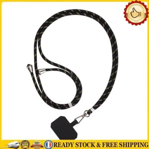 Universal Mobile Phone Lanyard Cellphone Rope (Black Gold + Black Card) - Zdjęcie 1 z 9