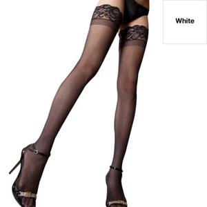 Hot Sexy Womens Lace Top Stay Up Thigh High Stockings Pantyhose Lingerie - Picture 1 of 16