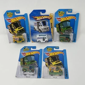Hot Wheels Bread Box LOT 5 2010 New Models HW CITY ART CARS DELIVERY FREE SHIP - Picture 1 of 12