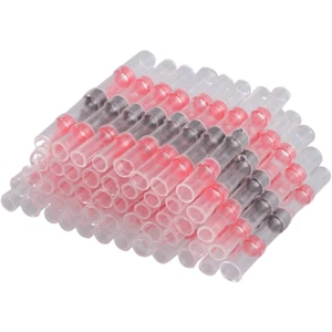 100 Stk Lötverbinder Stoßverbinder Schrumpfverbinder Kabelverbinder 0.5-1mm² Rot - Imagen 1 de 11