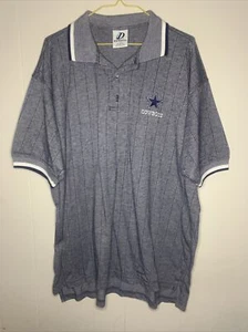Vintage Dallas Cowboys Polo Collared Shirt Dynasty Large - Picture 1 of 8