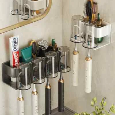 HABO Aluminium Schlagfrei Wandmontierter Elektrischer Zahnbürstenhalter  - Bild 1 von 4