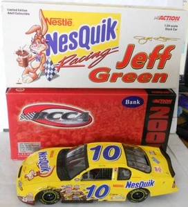 2000 JEFF GREEN #10 NESTLE NESQUIK 1:24 RCCA BANK SERIAL #0489 OF 1008 - Picture 1 of 1