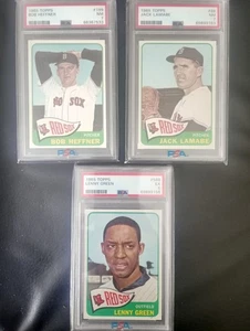 1965 Topps Boston Red Sox PSA Graded 3 Karten Lot mit 2 x 7 & Hi Nummer 588 PSA 5 - Bild 1 von 2