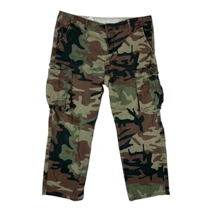 Vintage Levi's Cargo Hose 38x30 Camouflage Military Green Camo Y2K - Bild 1 von 7