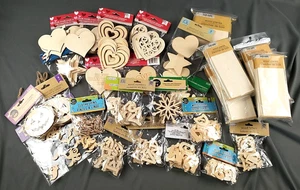 Wooden Letters Numbers Laser Cut Huge Lot 3.6 lbs. Crafters Halloween NEW 238 - Picture 1 of 5