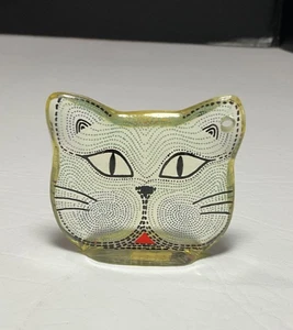 Abraham Palatnik Lucite Vintage Katze Skulptur 2,5 Zoll - Bild 1 von 5