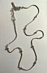 Vintage Silver Tone Twisted Chain Napier Necklace 20” Jewelry - Picture 1 of 7