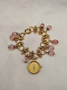 La Vie Parisienne Uhrenarmband rosa Perlen Unikat, Statement  - Bild 1 von 8