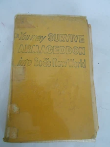 1955 You May Survive Armageddon Into God’s New World Jehovahs Witnesses Book - Picture 1 of 11