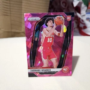 Zaccharie Risacher 2024-25 Prizm Basketball Pink Ice Prizms Rookie Card #265 - Picture 1 of 2