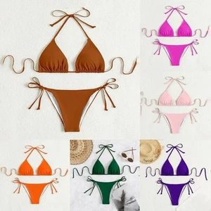 Womens Swimsuit Set Beach Vacation Beach Party Attire Polyester Fabric - Picture 1 of 16