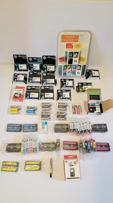 Lote de 60 cartuchos de tinta selados expirados – HP, Canon, Lexmark e mais marcas - Imagem 1 de 4