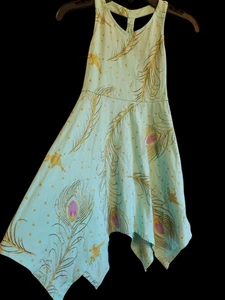 Disney Princess Jasmin Aqua Girls Dress Size 4 - Picture 1 of 2