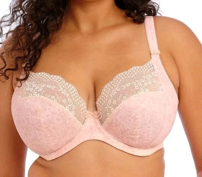 Sutiã de mergulho Elomi 4490 Lucie UW copo elástico rosa pálido tamanho 38G. - Imagem 1 de 4