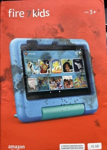 Amazon Fire 7 Kids Edition Tablet 12th Gen 16GB Wi-Fi 7" Blue New Se Description - Picture 1 of 1
