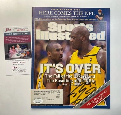 SHAQUILLE O'NEAL SHAQ Autograph Signed Sports Illustrated NBA LA Lakers Kobe COA - Image 1 of 2