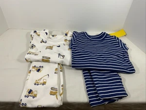 Baby Gap Cotone Biologico Ragazzi Costruzione Pjs Striscia Blu 5 Anni Nuovo con etichette Set 4 Pezzi - Foto 1 di 11
