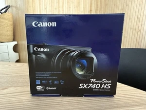 Canon PowerShot SX740 HS 20.3MP Point & Shoot Compact Camera Black Brand New - Picture 1 of 4
