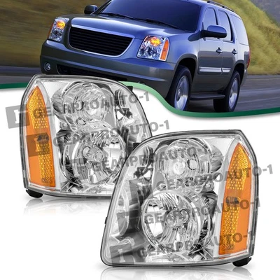 Faros de fábrica para GMC Yukon XL 1500 2500 2007-2014 conjunto Denali diestro+derecho Foto 1 de 4