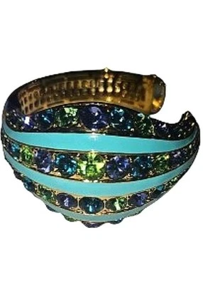 AKKAD绿松石水晶水钻手链 — 第 1/4 张图片