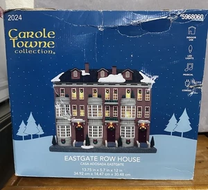 Carole Towne 2024 Eastgate Row House Lighted Musical Sound 5968060  NEW Open Box - Picture 1 of 4