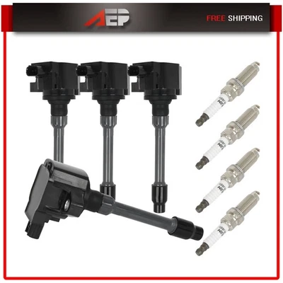 4 bobinas de encendido y 4 bujías para Honda Civic Honda CR-V L4 1,5 L 2020-2017 Foto 1 de 4