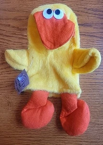 Peluche de colección Puppet Factory Big Beak Bird pollito pato mano Muppet Play 1974 - Imagen 1 de 14